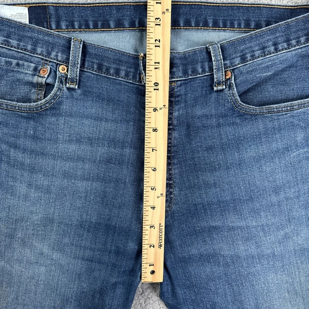 Levi's 501 Original Button Fly Jeans Men 36x30 Blue Straight Leg Stretch Cowboy